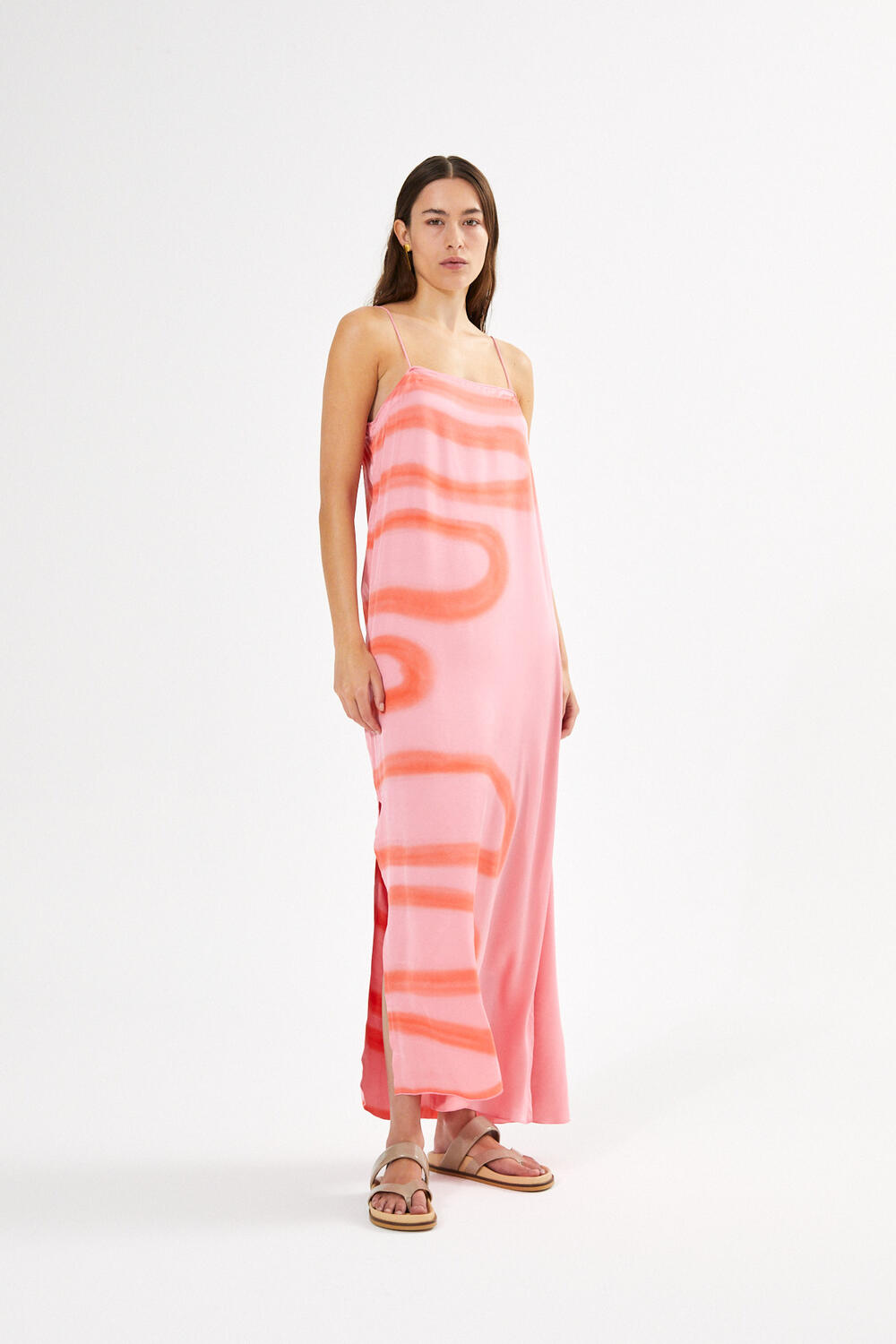 Laurette kjole - Flamingo combo